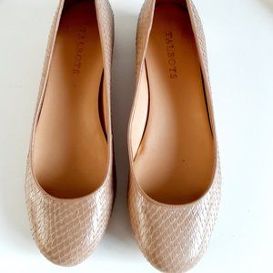 Talbots Crisa Leather Low Heel Flats New